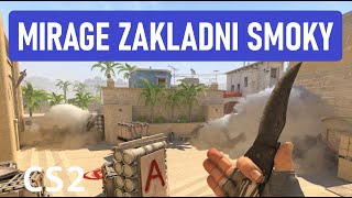 CS2 MIRAGE: Základní smoky T strana