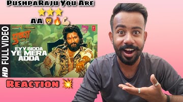 Pushpa: Eyy Bidda Ye Mera Adda Reaction | Allu Arjun, Rashmika Mandanna | Nakash A | DSP | Sukumar