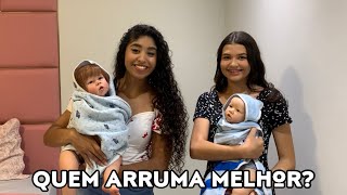 Quem arruma melhor meus bebês reborn | Desafio | Gabi reborn