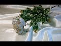 Белая  роза из бисера.Часть 1- Лепестки и листочки.White rose from beads.Part 1-Petals and leaves