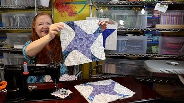 Friendship Star Case Study - Stitch and flip, Snow balling or Add on triangles