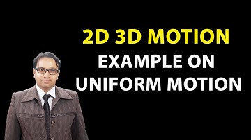2d 3d motion 5 example on uniform motion