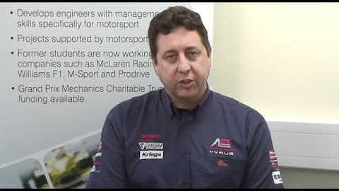 Sponsor view, Motorsport Engineering and Management MSc student projects - Cranfield University