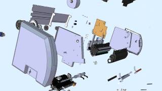 Exploding a LaserPrinter in SolidWorks
