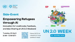 UNHCR Jordan SideEvent: Empowering Refugees Through A.I.