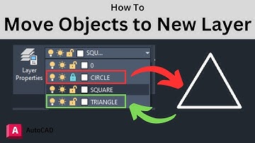 How to Move Objects to Different Layers - AutoCAD Basics