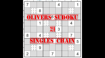 21 Sudoku Singles Chain