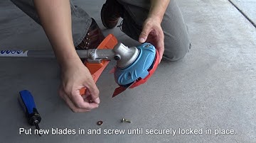 Tri-clone Trimmer Head - How to change blades