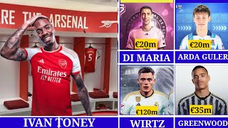 🚨ALL CONFIRMED AND RUMOURS TRANSFER SUMMER 2024🔥,Isak to Arsenal,Wirtz,Greenwood,Guler,Di Maria✅✅