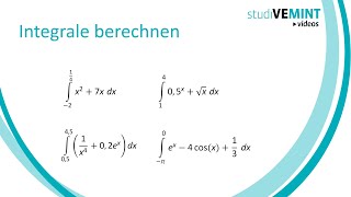 Integrale Berechnen