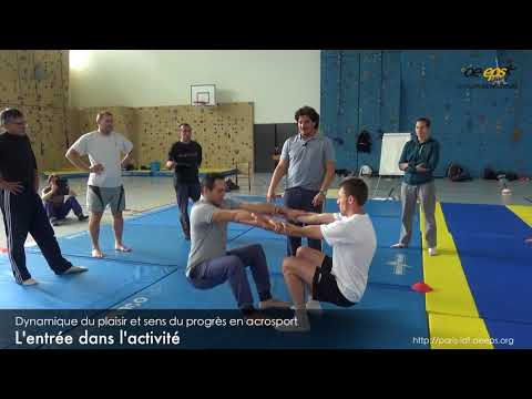 Mehdi Belhouchat : Atelier de pratique acrosport (partie « pratique ») – Vidéo 1/4