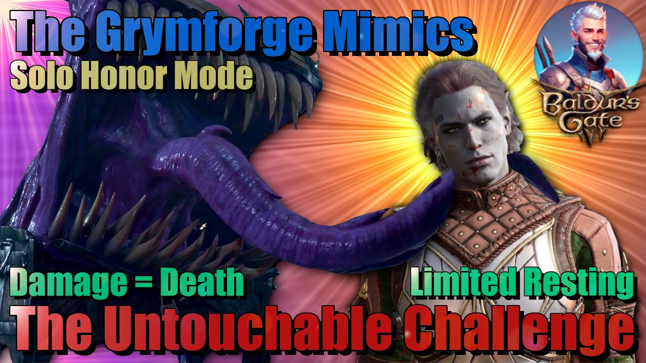 BG3 HM Solo: How to kill the mimics without letting them get a single attack off! (Untouchable)