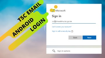 How to login TSC Email using Android Phone