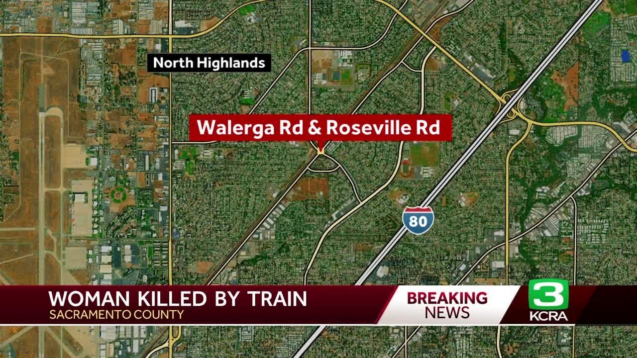 Woman dies after hit by train in Sacramento County, California - YouTube