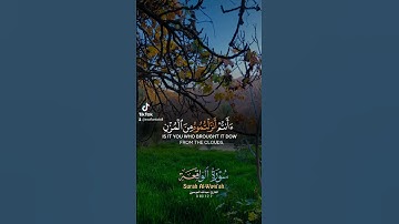 سورة الواقعة #القرآن_الكريم #اكسبلور #quran #لايك #تيك_توك