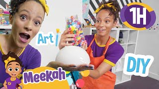 lets make art with meekah 1 hour of blippi and meekah educational videos for kids