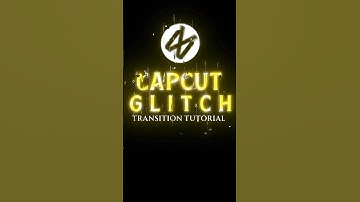 CAPCUT | GLITCH TRANSITION TUTORIAL 🔥💀|| #shorts #tutorial