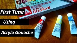 Unboxing Holbein Acryla Gouache | First Impressins Review