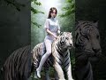 4k  white fairy and tiger  ai art lookbook