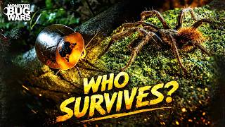 Red Rump Tarantula Vs. Giant Roach Ice Pick Fangs Monster Bug Wars