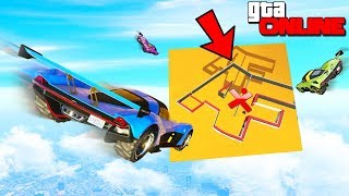 картинка: ВЛЕТАЕМ В БОЛЬШОЙ ЛОГОТИП АЛЕКСА ФОКСА В ГОНКАХ GTA ONLINE