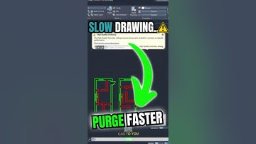 Fix Slow AutoCAD Drawings in Seconds with PURGE 🔧 #ai #autocad #cadsoftware #drawing troubleshooting