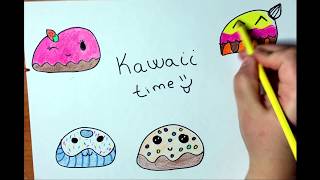 kawaii coloring draw