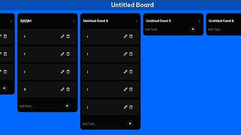 Trello Clone Full Project with HTML, CSS & JavaScript