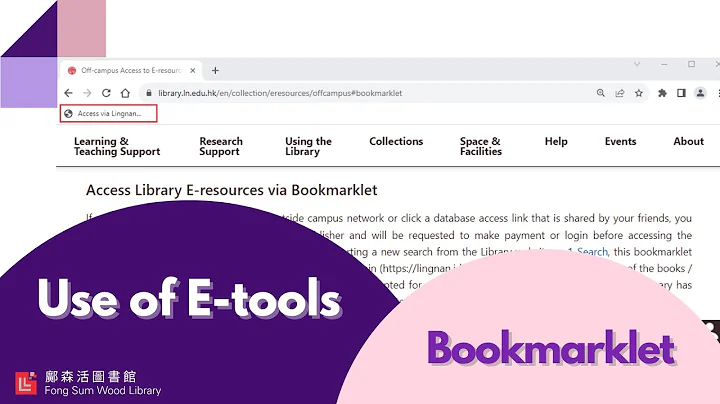 Use of E-tools – Bookmarklet - DayDayNews