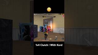 1v4 Clutch ! With Kord || #freefiretelugu #freefire #shorts