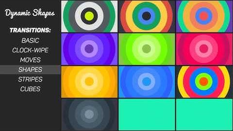 Dynamic Shapes - Animated Shape Layer Elements-After Effects Template Videohive