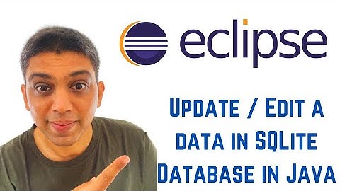 Java swing tutorial using Eclipse - How to Update / Edit a data in SQLite Database in Java