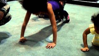 Miss Loris Cdanus Kids Kaiann And Jaedyn Get Army Strong With Pushups 
