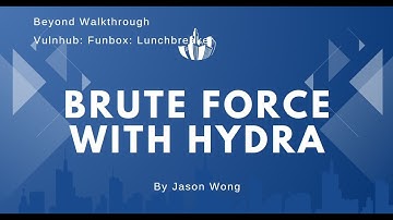 Cyber Security | CTF | Funbox: Lunchbreaker |  Cracking FTP with Hydra