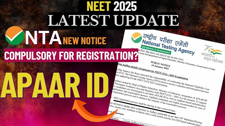 How to Get Your Apaar ID | How to Make APAAR id in 5 mins | Step by Step Process | NEET 2025 | NTA