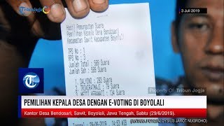 Pemilihan Kepala Desa dengan E-Voting di Boyolali