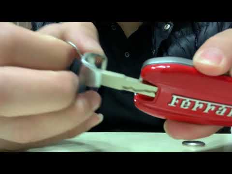 How to replace the battery in a Ferrari 488 smart key.