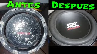 COMO REPARAR UN WOOFER DE LA SUSPENSION