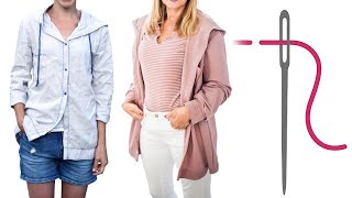 Bluse mit Kapuze nähen für Anfänger – DIY Buse PINAR