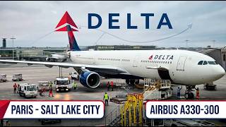 DELTA AIR LINES | Paris 🇫🇷 - Salt Lake City 🇺🇸 | Flying in ECONOMY CLASS with an Airbus A330-300
