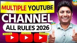 Famous Multiple YouTube Channels Rules 2026 | Ek Se Zyada Channel Kaise Manage Kare? Wealth