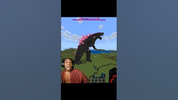 Spawning Evolved Godzilla In Minecraft 💀 #minecraft #shorts