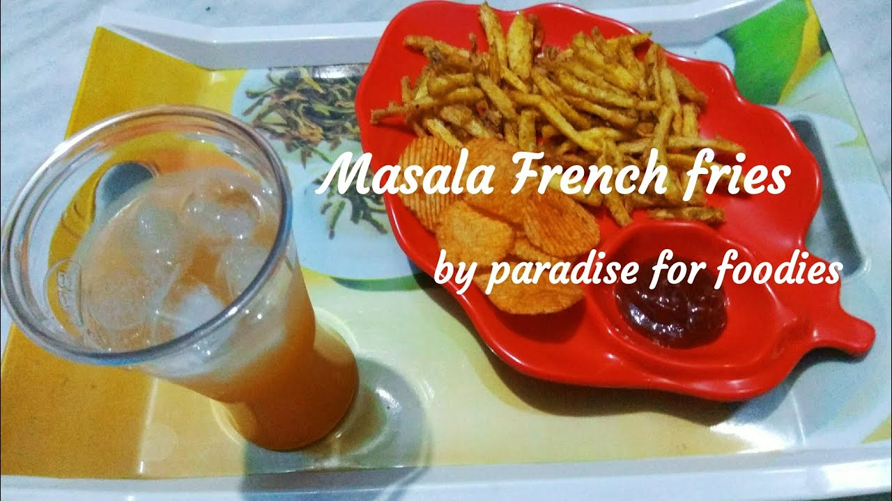 Crispy Masala finger chips ( French fries) : quick Indian vegetarian snack.