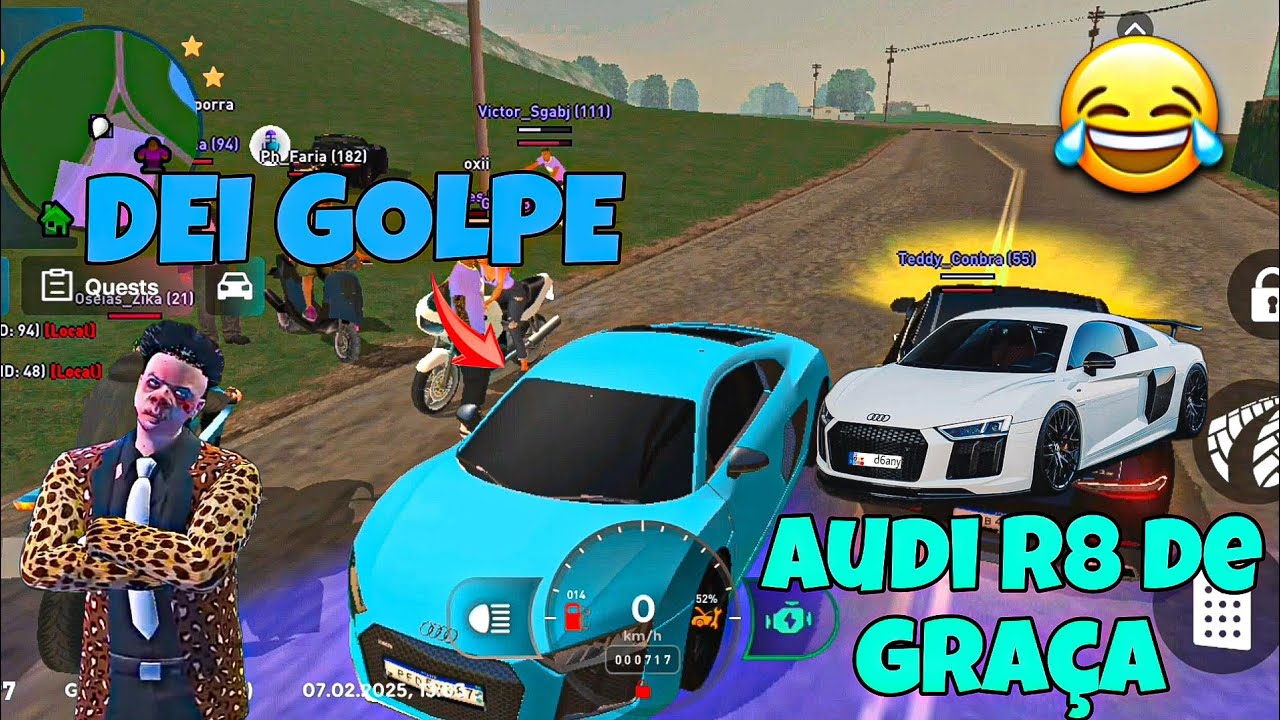 Dei GOLPE de carro no Rio rise 🤣🔥 (Consegui um Audi r8 de graça)