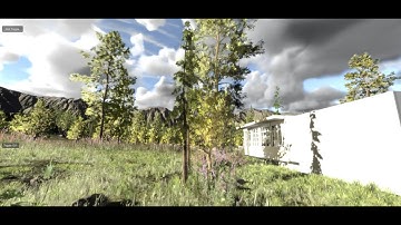 SkyMaster ULTIMATE URP volume clouds & fog with LUMINA Global Illumination in Unity terrain sample B