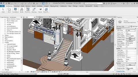 Revit Tân cổ điển,Building chop model theo bản vẽ