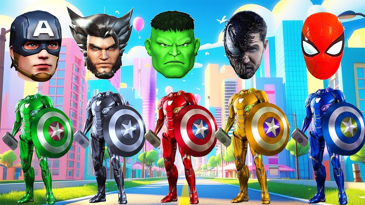 TEBAK GAMBAR TOP SUPERHERO I AVENGERS, CAPTAIN AMERICA, SPIDER MAN, IRON MAN, HULK, VENOM, MARVEL
