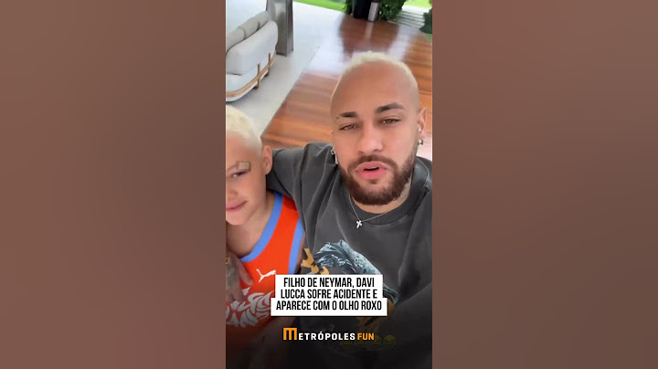 "Começando 2024 bem": Davi Lucca, filho de Neymar, aparece com olho roxo