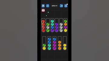 Lv 411 Ball Sort Puzzle - Color Game / 顏色分類遊戲 / ボールソーティングパズル (Guru Game)  #ballsortpuzzle