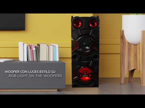 SOGO ALT-SS-8745 | ALTAVOZ PORTÁTIL DJ PARTY CON BATERÍA RECARGABLE | PORTABLE DJ PARTYSPEAKER 4000W